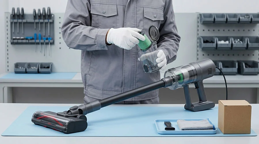 Continuous-Power Motorized Floor Brush Vacuum for OEM Programs